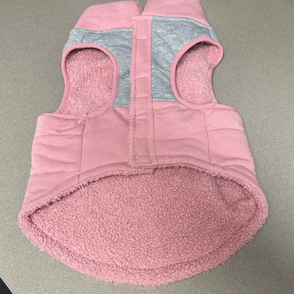 Pink and Gray Dog Vest - Picture 2 of 6